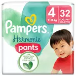 PAMPERS Harmonie pants couches-culottes taille 4 (9-15kg) 32 couches