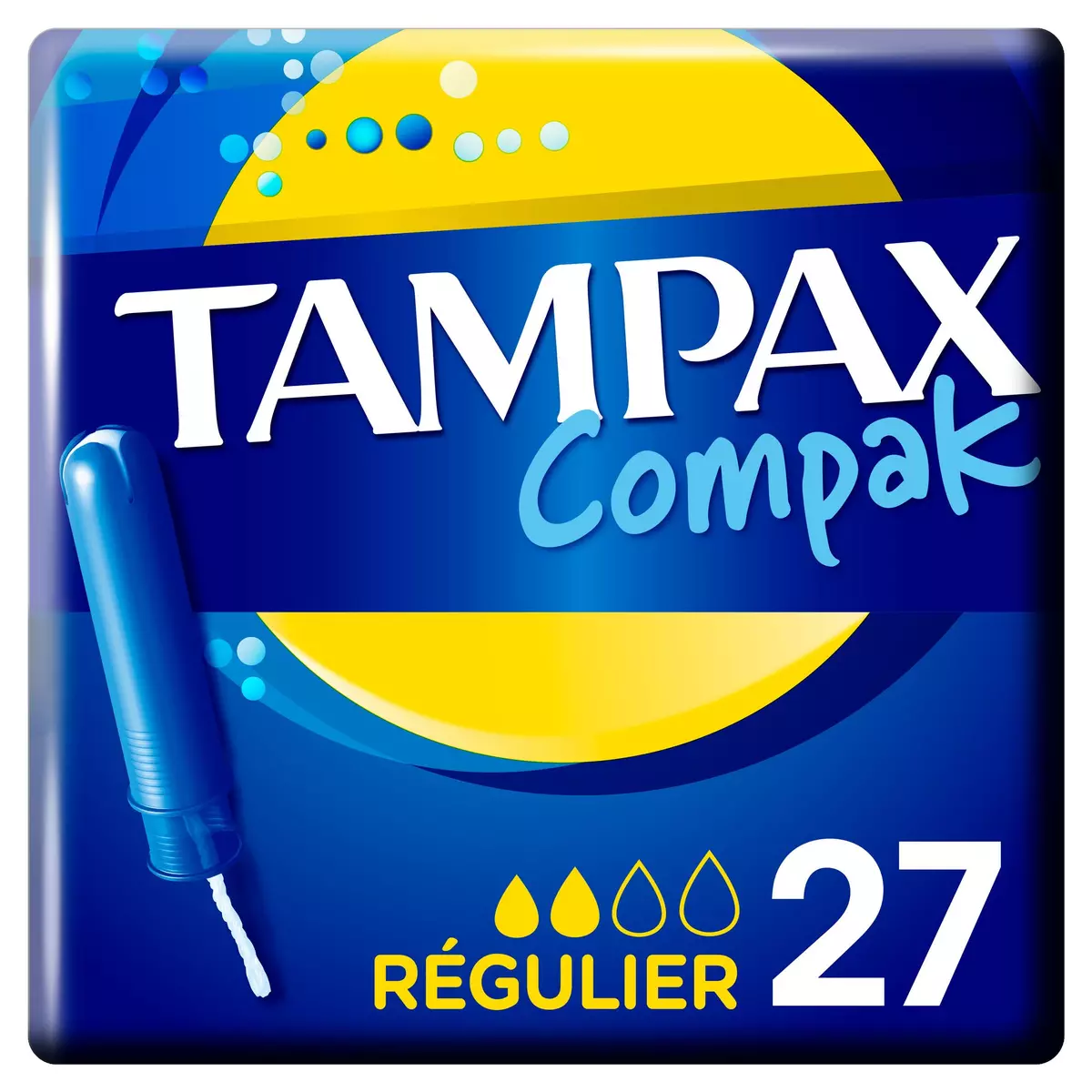 TAMPAX Tampons compak regular 27 tampons