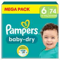 PAMPERS Harmonie couches taille 3 (6-10kg) 74 couches pas cher 