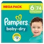 PAMPERS Baby-Dry couches taille 6 (13-18kg) 74 couches