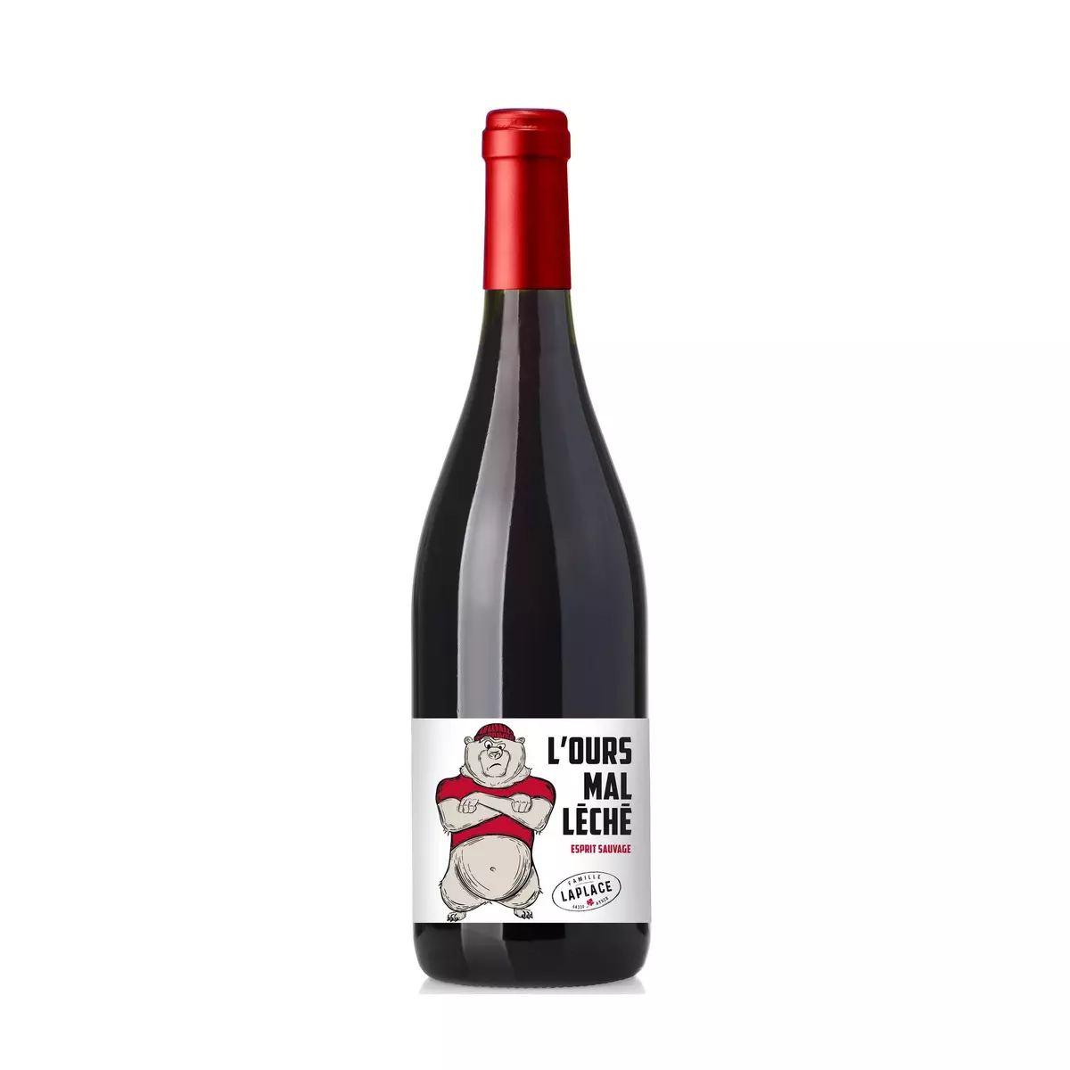 Vin rouge Vin de France L'ours mal léché esprit sauvage 75cl