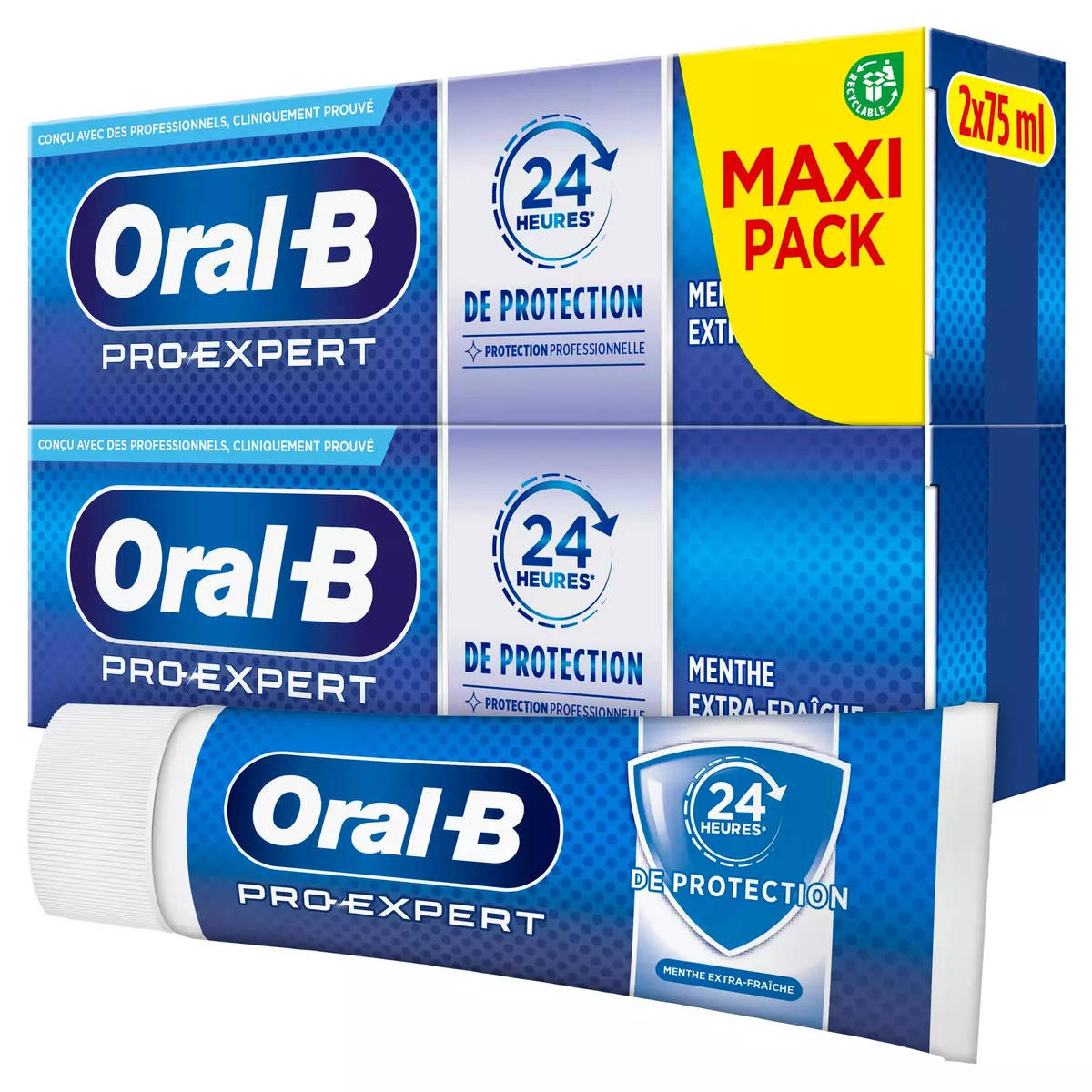 ORAL-B Pro expert dentifrice menthe 2x75ml