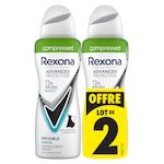 REXONA Déodorants anti-traces invisibles Aqua 2x100ml
