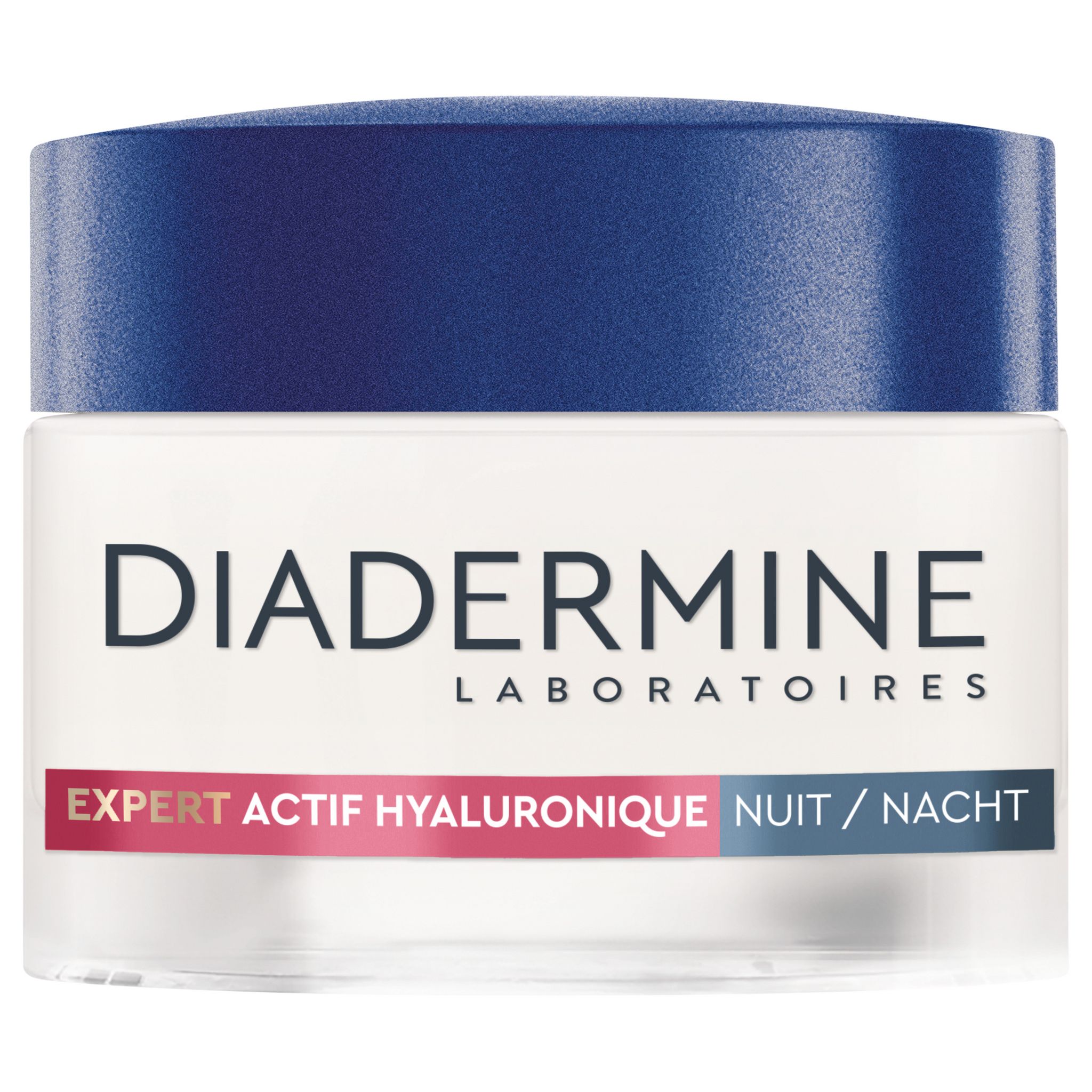 Voir la diapositive 2 : DIADERMINE Expert soin repulpant nuit actif hyaluronique peaux matures & sèches 50ml