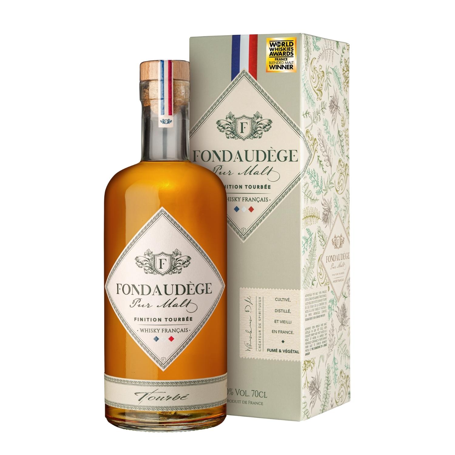 FONDAUDEGE Whisky pur malt tourbé français 40% 70cl
