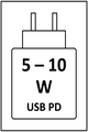 5 - 10 W USB PD