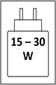 15 - 30 W USB