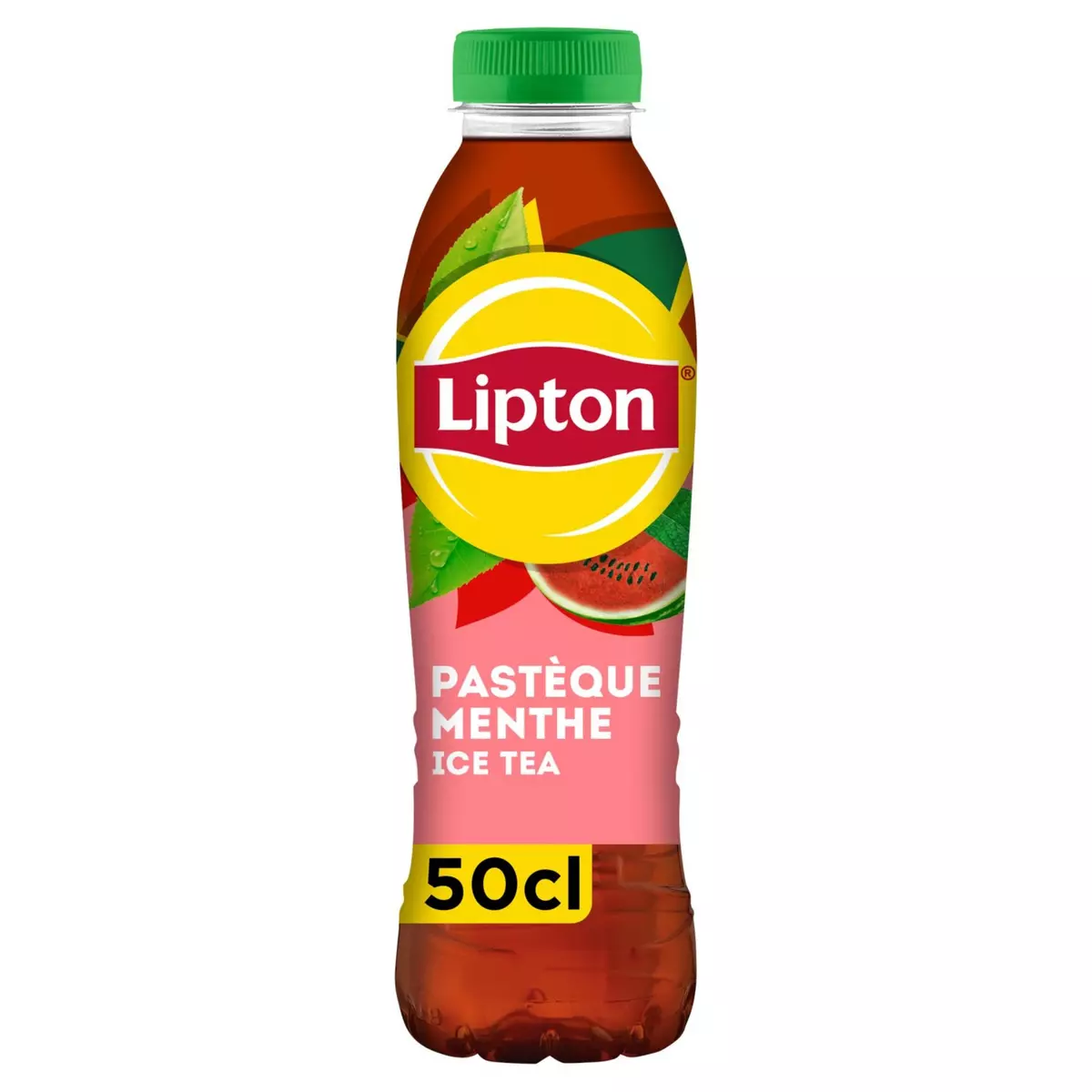 LIPTON Boisson à base de thé saveur pastèque menthe 50cl