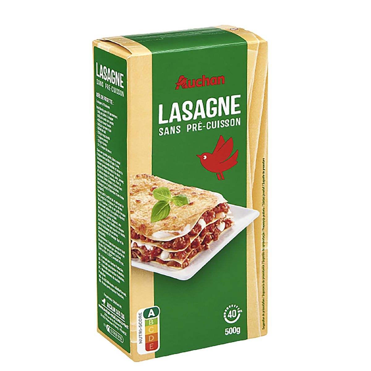 AUCHAN Lasagne 500g
