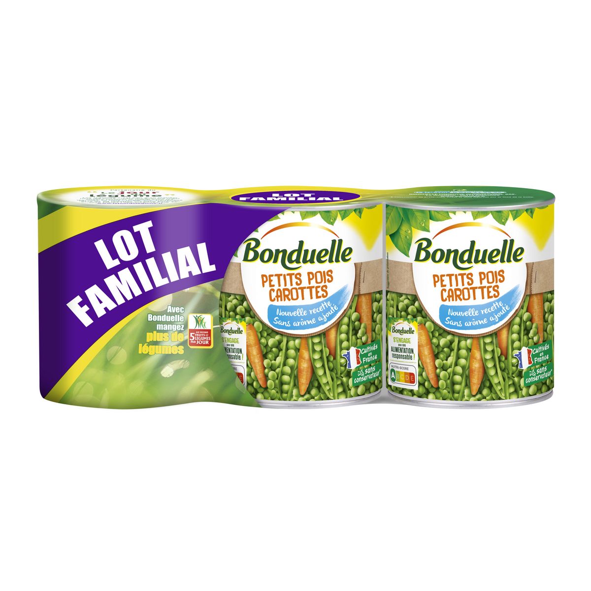 BONDUELLE Petits pois carottes 3x530g