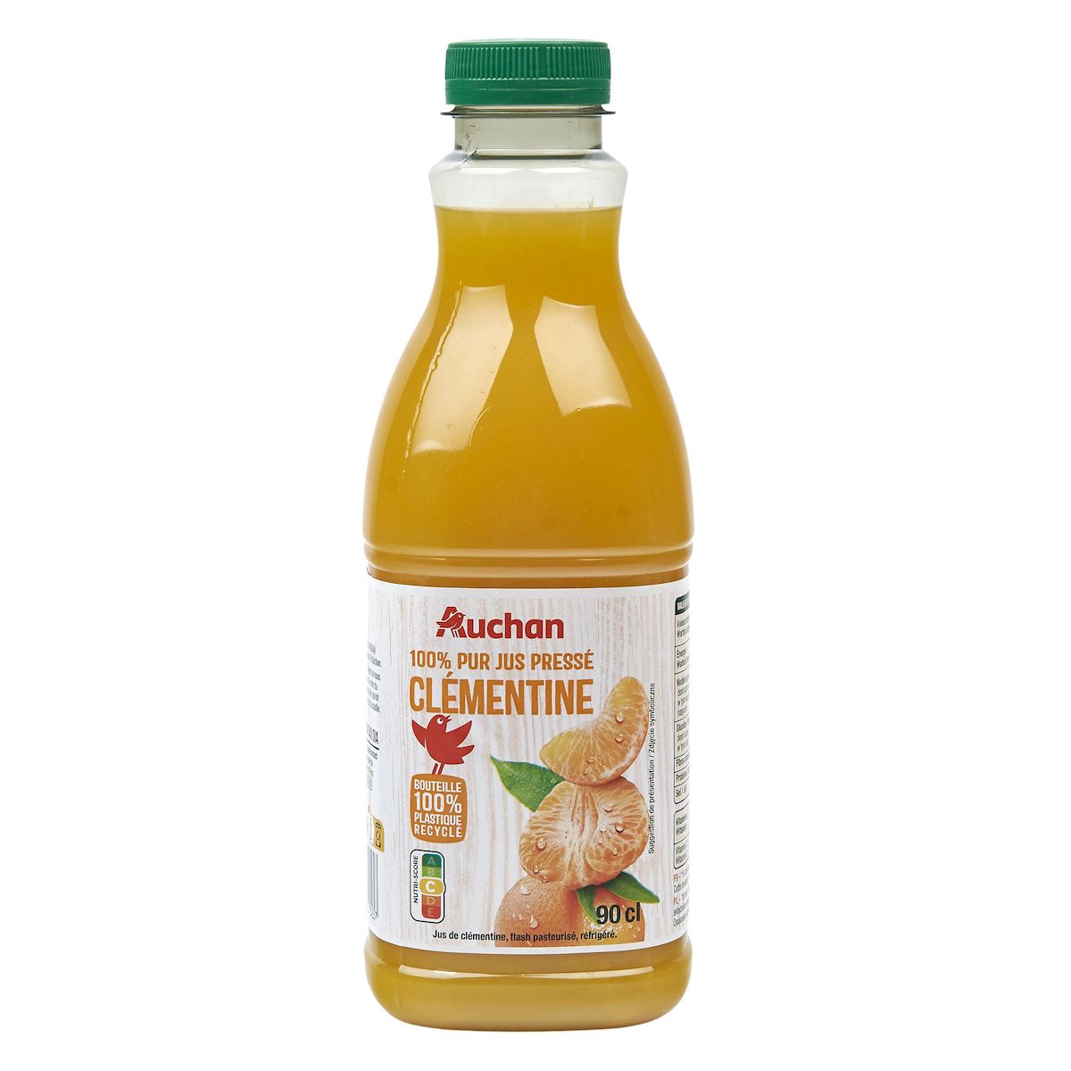 AUCHAN 100% pur jus pressé clémentine 90cl