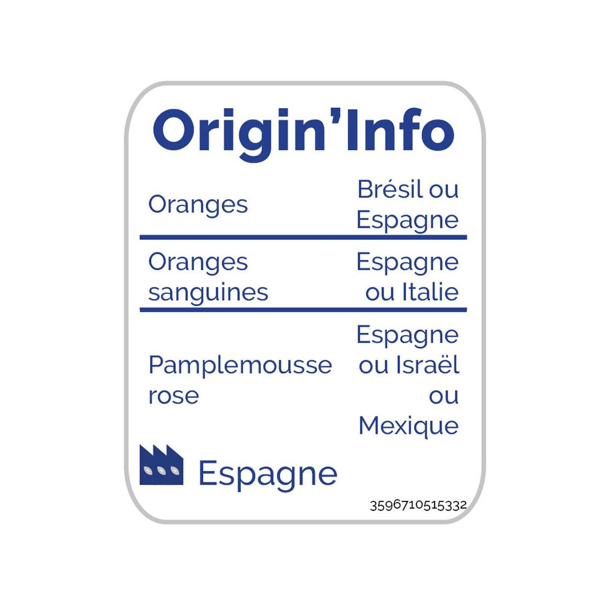 AUCHAN Jus de fruits pressé 3 agrumes 90cl