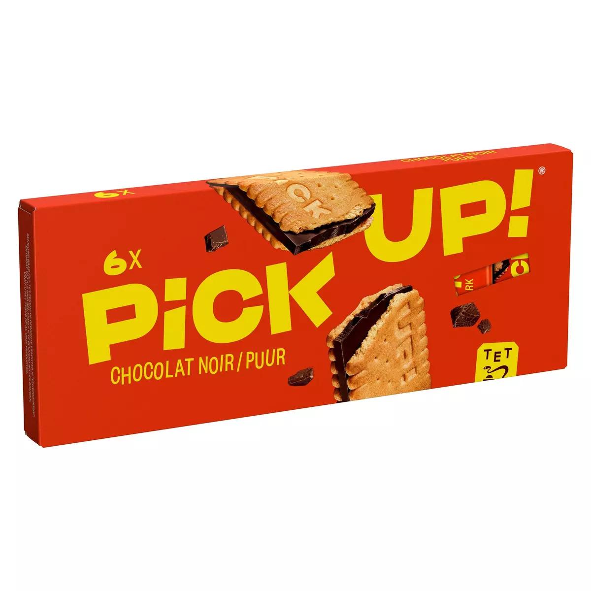 PICK UP Biscuits fourrés au chocolat noir 6 pièces 168g