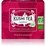 KUSMI TEA Infusion AquaRosa bio fruits rouges hibiscus baies noires 20 sachets 40g