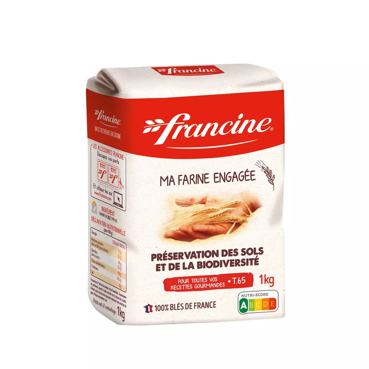 FRANCINE Farine de blé T65 1kg
