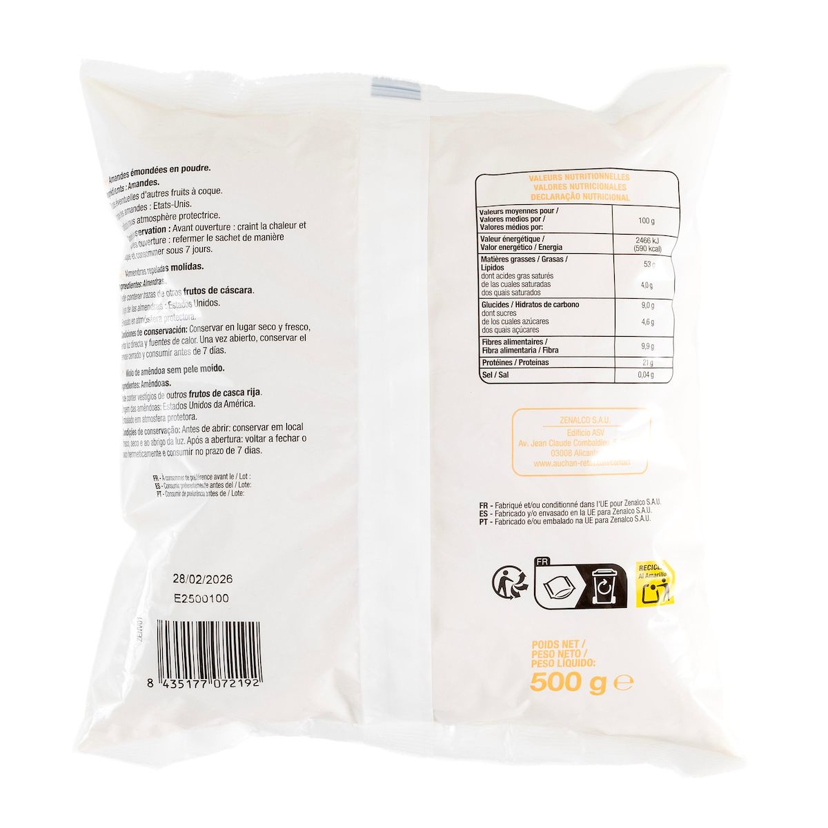 POUCE Amande en poudre 500g