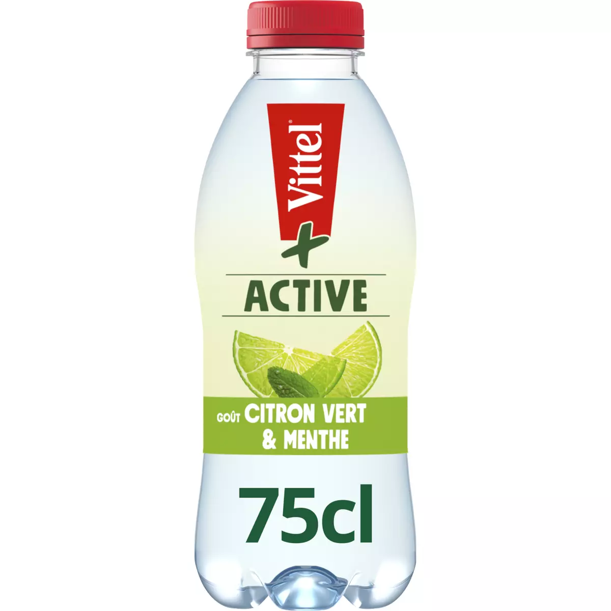 VITTEL Active + Eau minérale goût citron vert et menthe 75cl