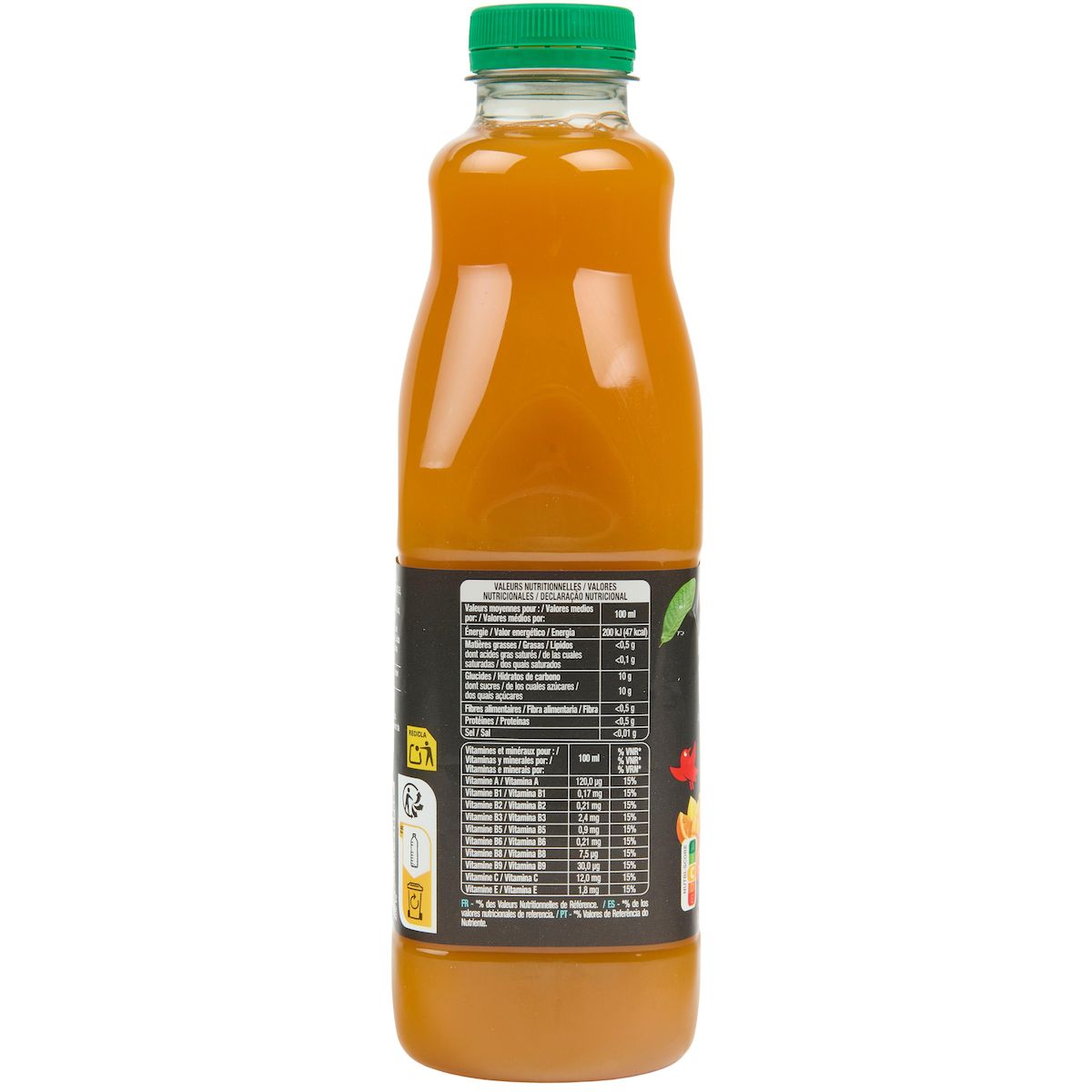 AUCHAN Nectar Instant Gourmand tropical 1l