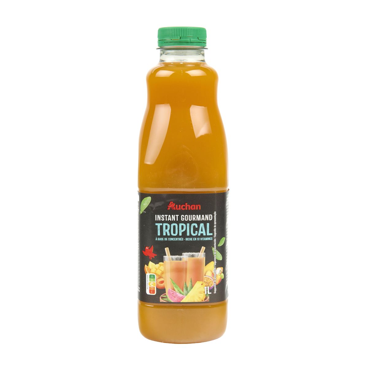 AUCHAN Nectar Instant Gourmand tropical 1l