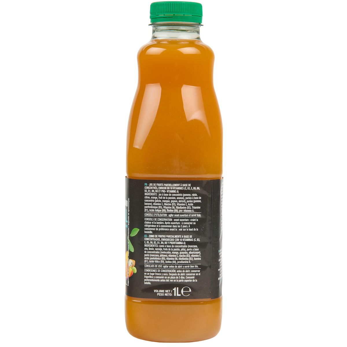 AUCHAN Nectar Instant Gourmand tropical 1l