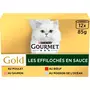 PURINA Gourmet Gold sachets repas Les effilochés en sauce pour chat adulte 12 sachets 12x85g
