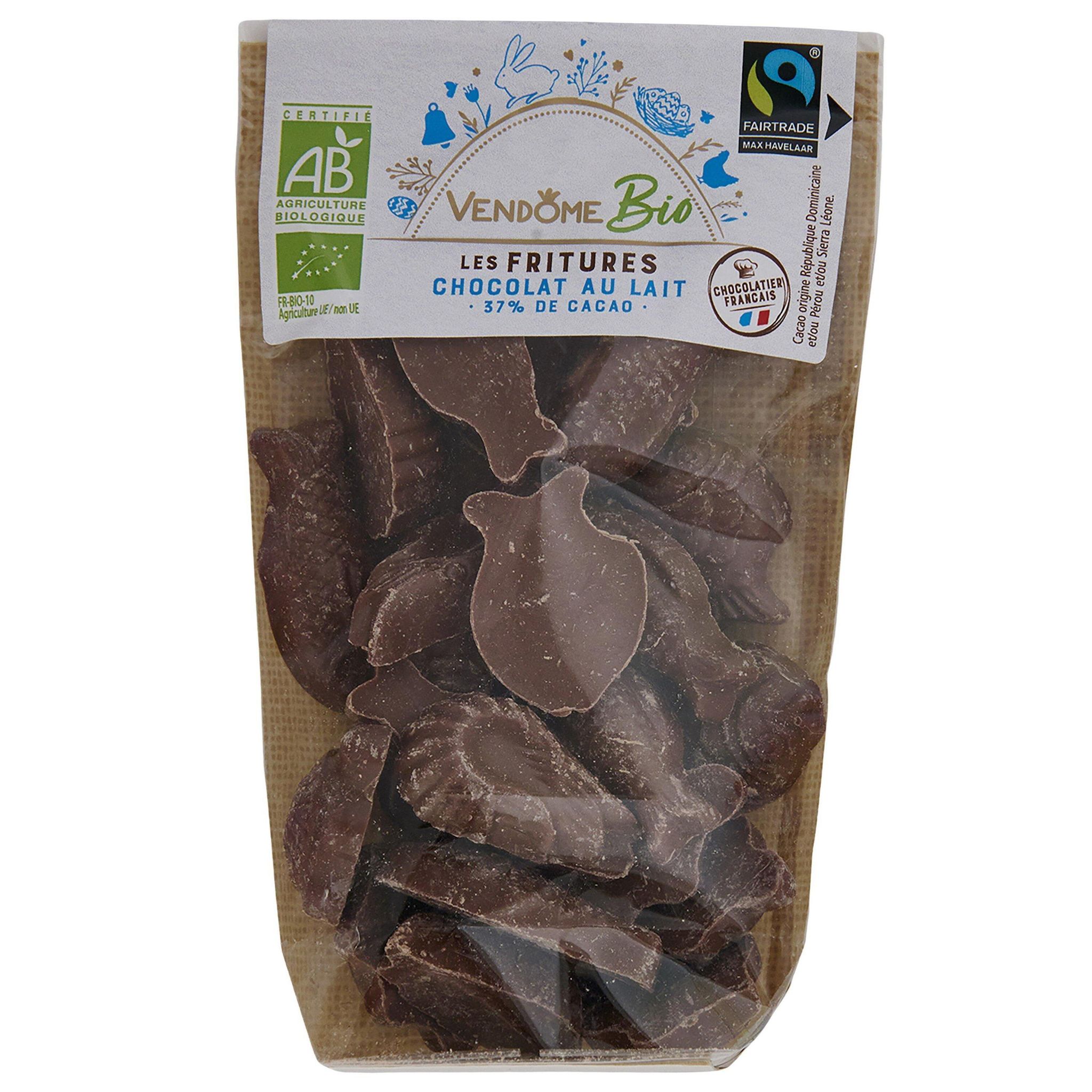 VENDOME Les fritures au chocolat au lait 37% cacao bio 120g