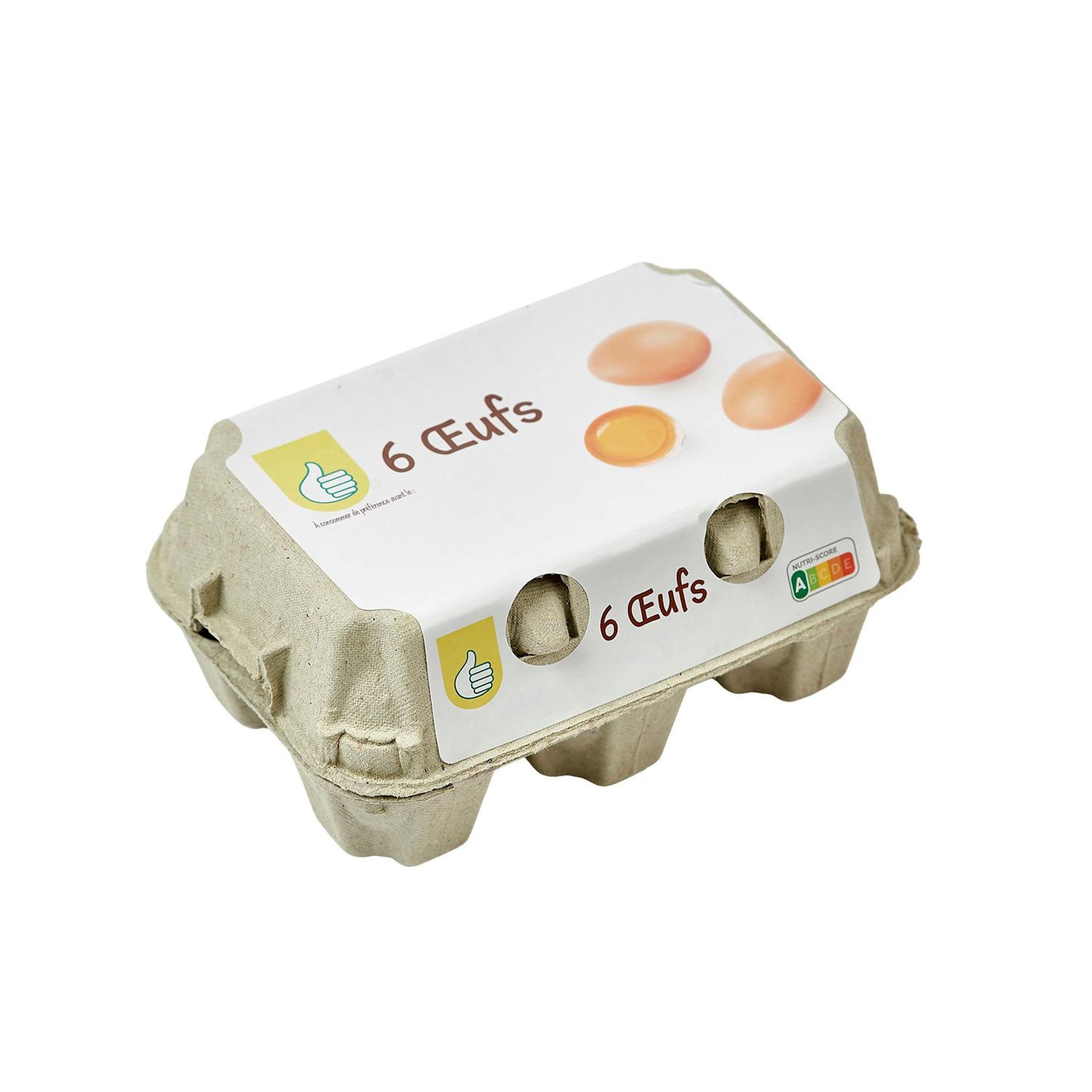 Voir la diapositive 2 : POUCE Oeufs de poules 6 pièces