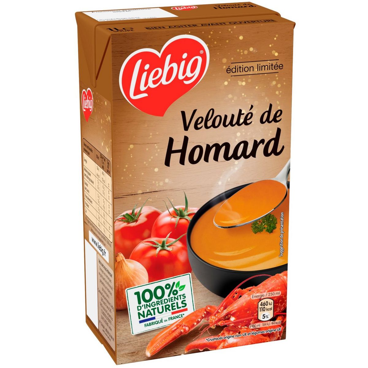 LIEBIG Soupe veloutée de homard 4 personnes 1l