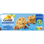 GERBLE Cookie chocolat saveur noisette sans sucres 12 biscuits 130g