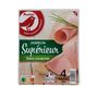 Voir la diapositive 2 : AUCHAN Jambon supérieur sans couenne 4 tranches 160g