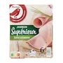 Voir la diapositive 2 : AUCHAN Jambon supérieur sans couenne 6 tranches 240g