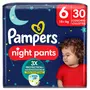 PAMPERS Baby-dry night couche-culotte taille 6 (+15kg) 30 couches