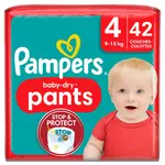 PAMPERS Baby-Dry pants couches-culottes taille 4 (9-15kg) 42 couches