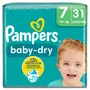 PAMPERS Baby-dry couches taille 7 (+15kg) 31 couches
