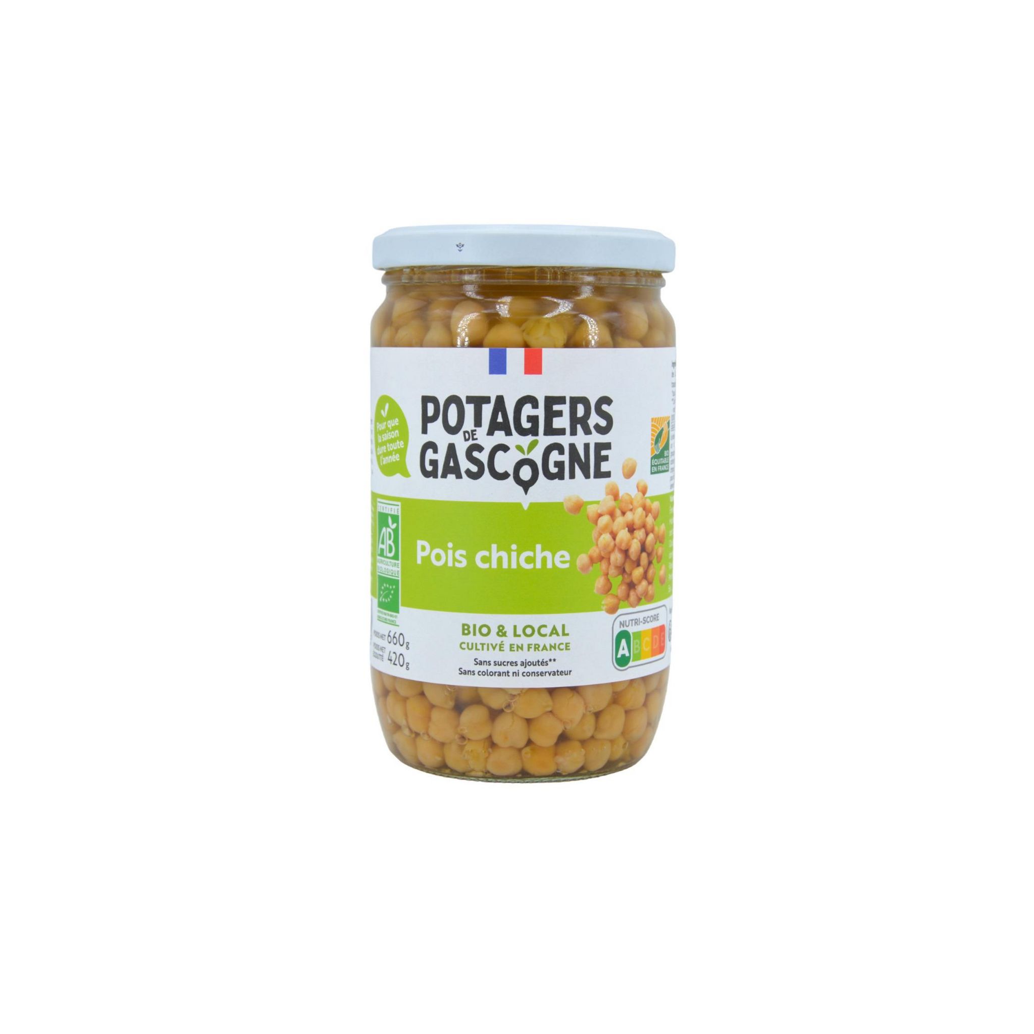 POTAGERS DE GASCOGNE Pois chiche bio 420g