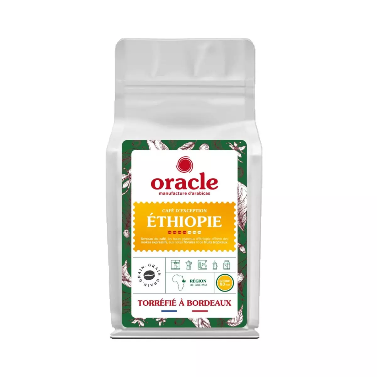 ORACLE Café en grains d'Ethiopie 1kg