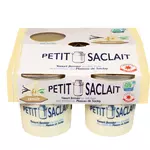 PETIT SACLAIT Yaourt fermier au lait frais à la vanille 4x125g