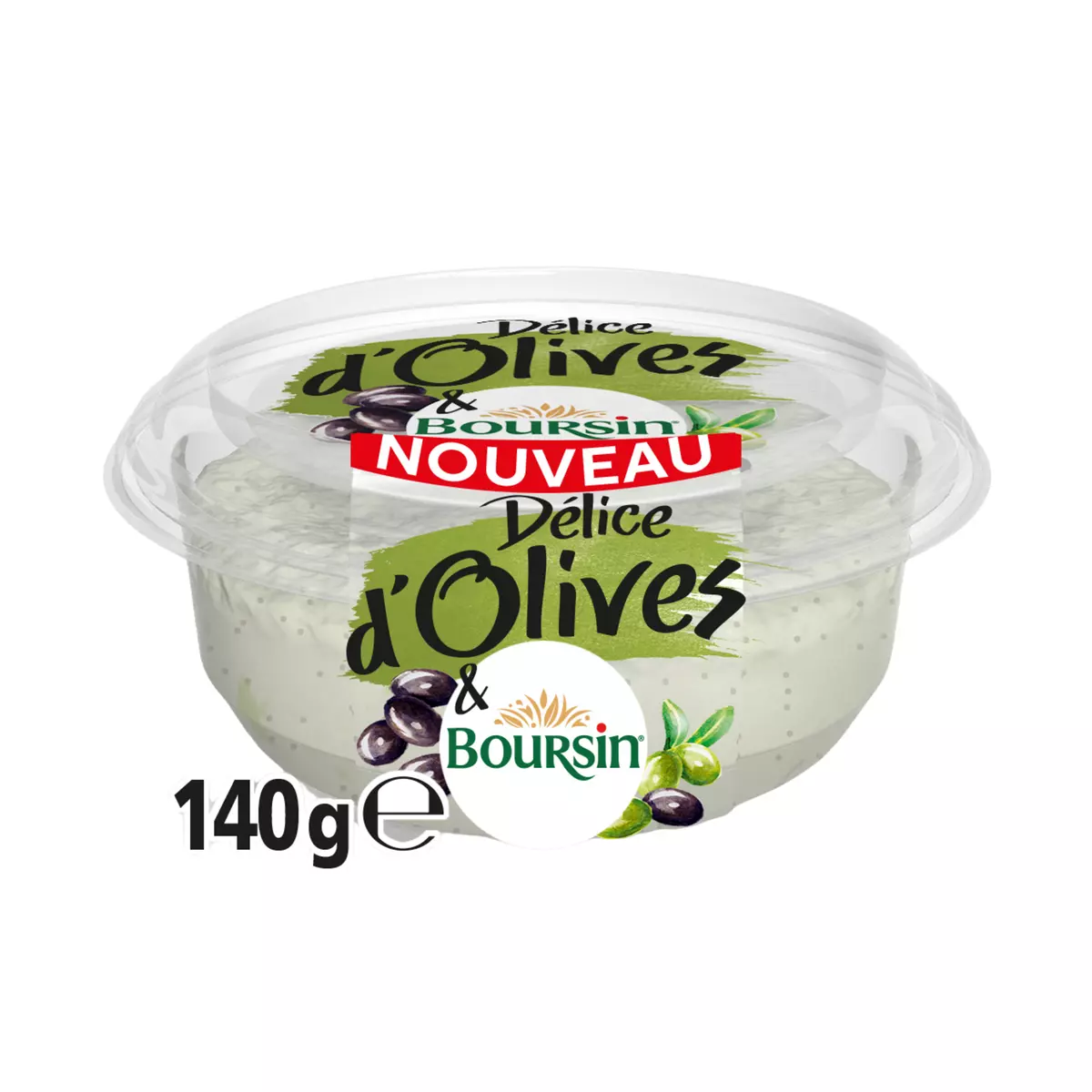 BOURSIN Tartinable olives et fromage 140g