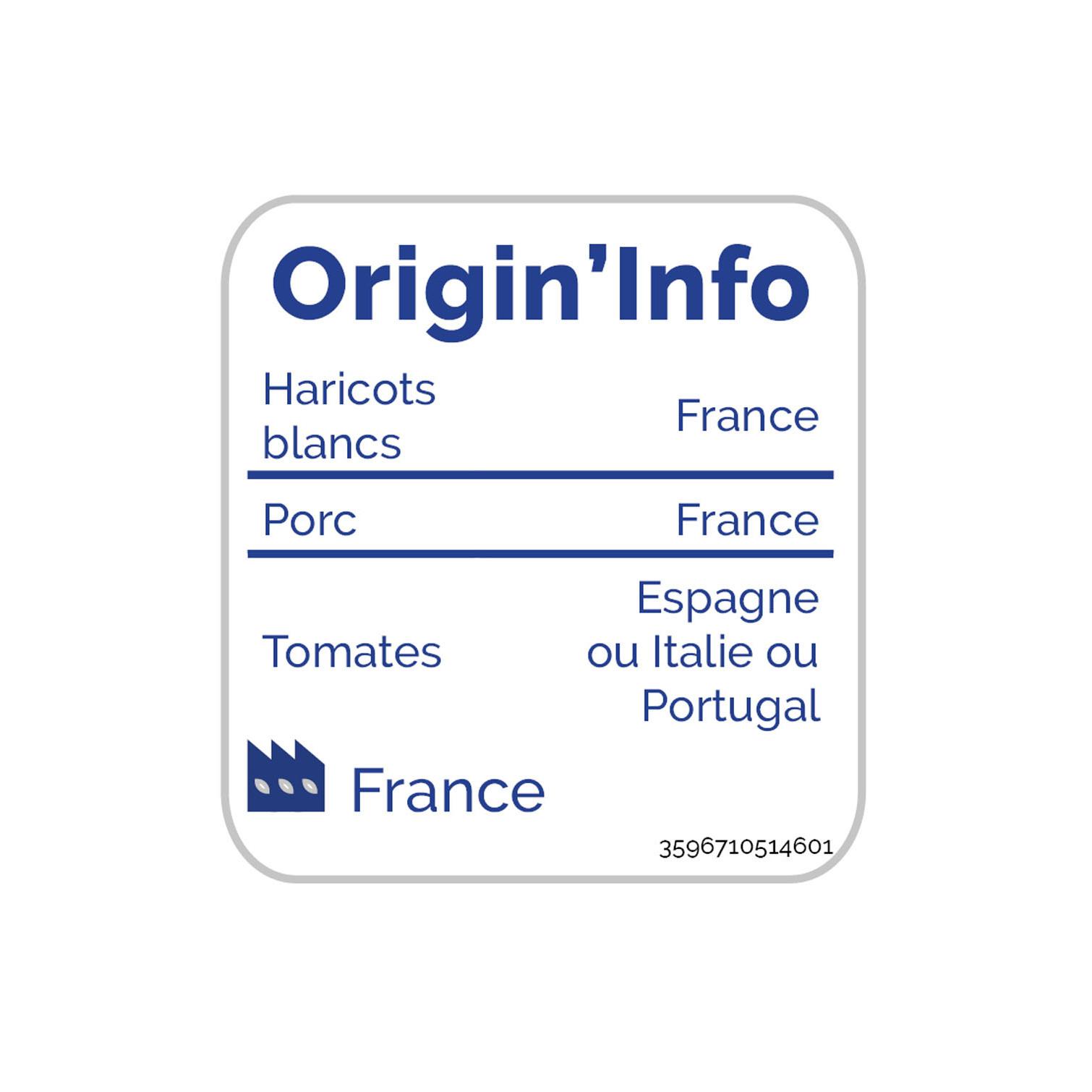 Voir la diapositive 2 : AUCHAN BIO Cassoulet 1 portion 340g