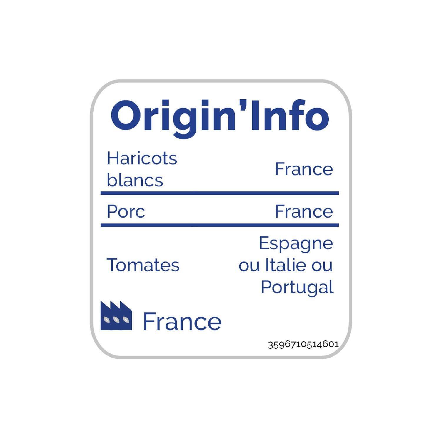 Voir la diapositive 3 : AUCHAN BIO Cassoulet 1 portion 340g