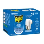 RAID Diffuseur électrique liquide sans parfum contre les moustiques et moustiques tigres 45 nuits 1 diffuseur + 1 recharge