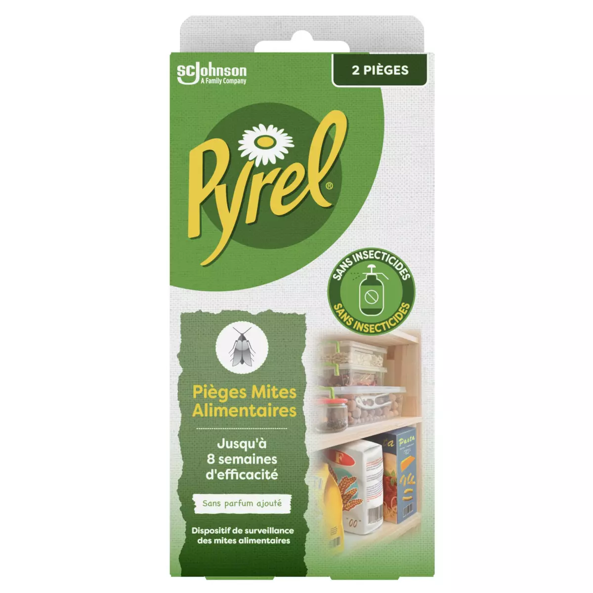 PYREL Pièges antimites alimentaires sans parfum et sans insecticides 2  pièces pas cher 