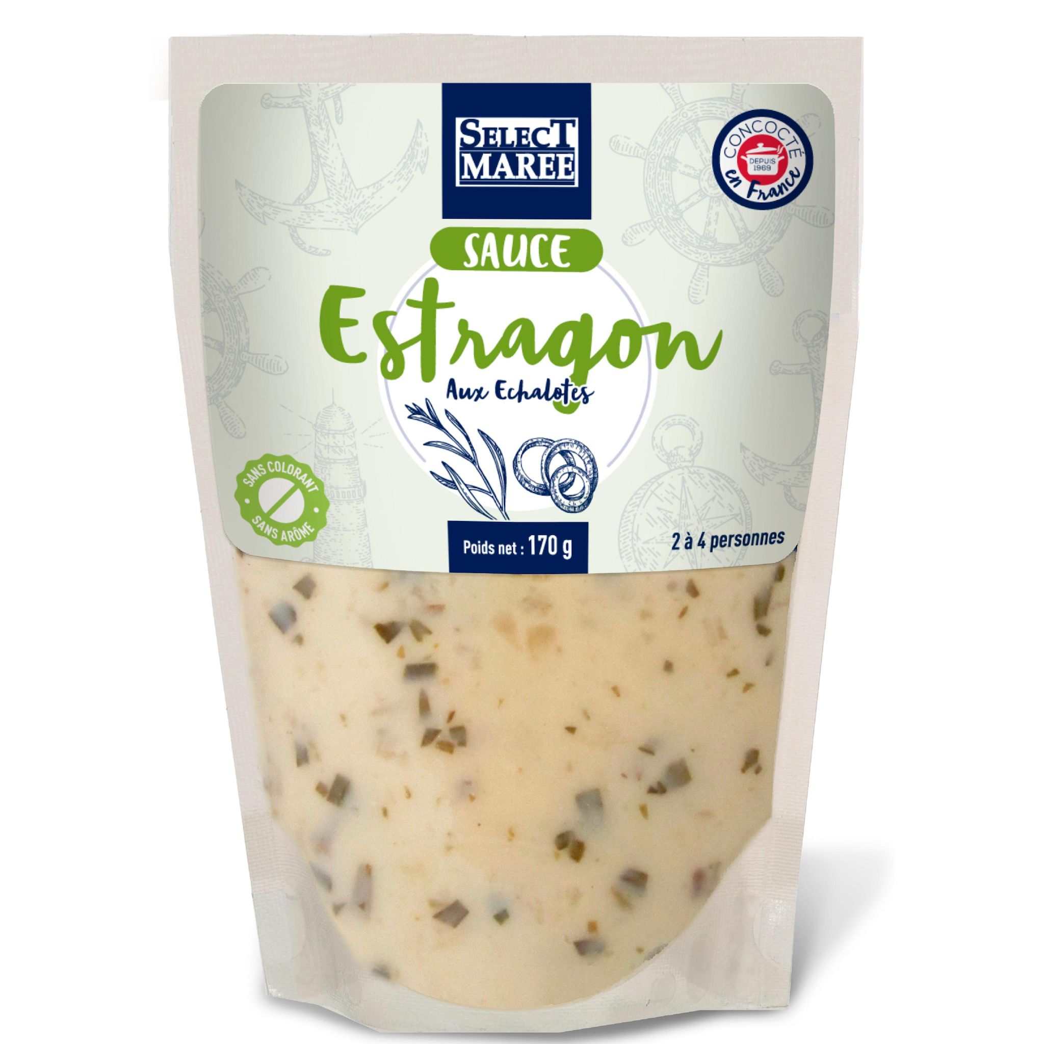 SELECT MAREE Sauce estragon 2/4 parts 170g