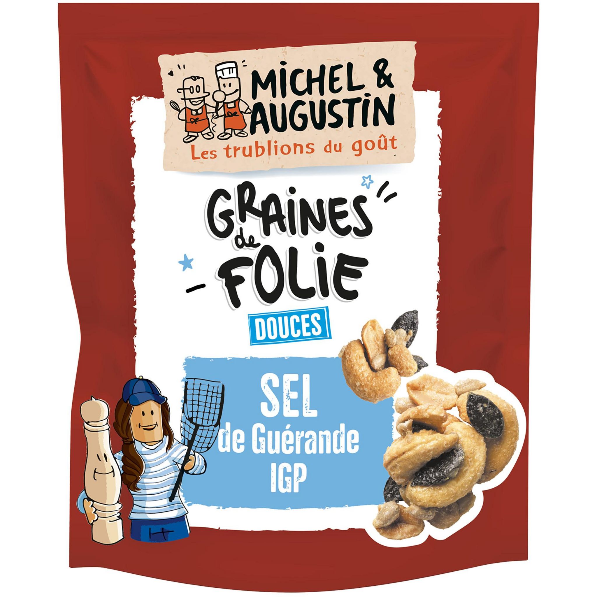 MICHEL ET AUGUSTIN Graines de folie douces au sel de Guérande IGP 95g