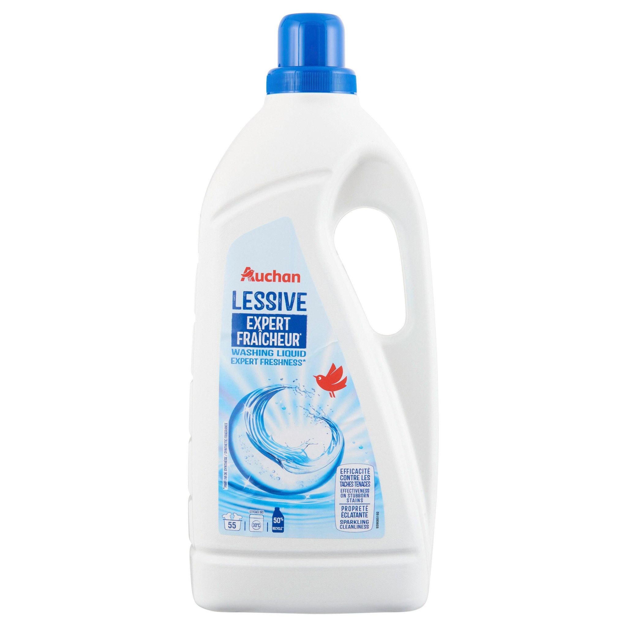 Voir la diapositive 5 : AUCHAN Lessive liquide Expert Fraîcheur 55 lavages 3l