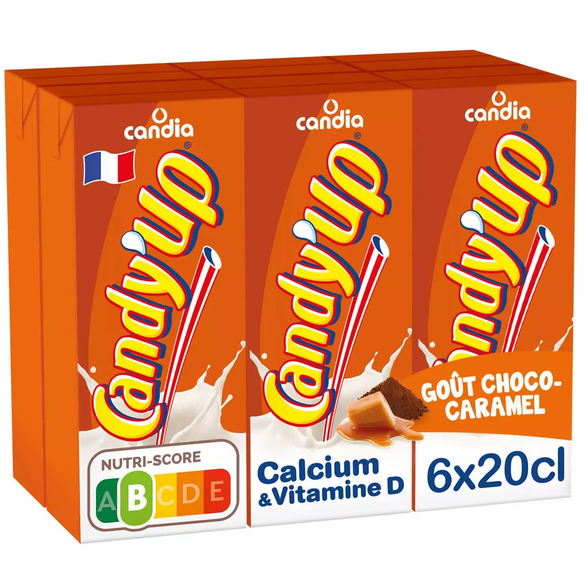 CANDY'UP Boisson lacté choco-caramel 6x20cl