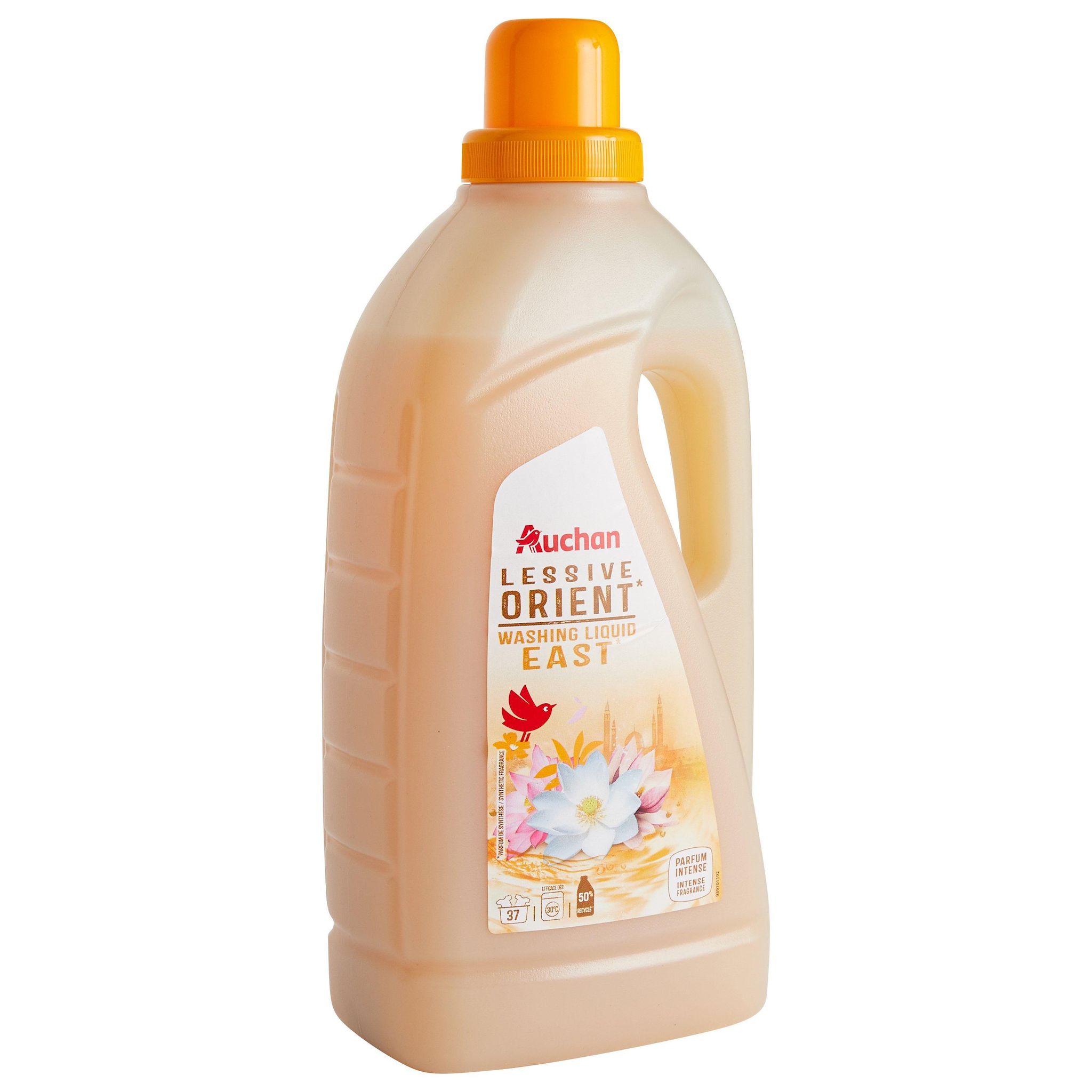 Voir la diapositive 3 : AUCHAN Lessive liquide Orient 37 lavages 2l