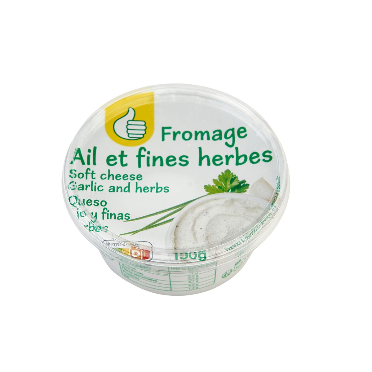 POUCE Fromage à tartiner à l'ail et aux fines herbes 150g