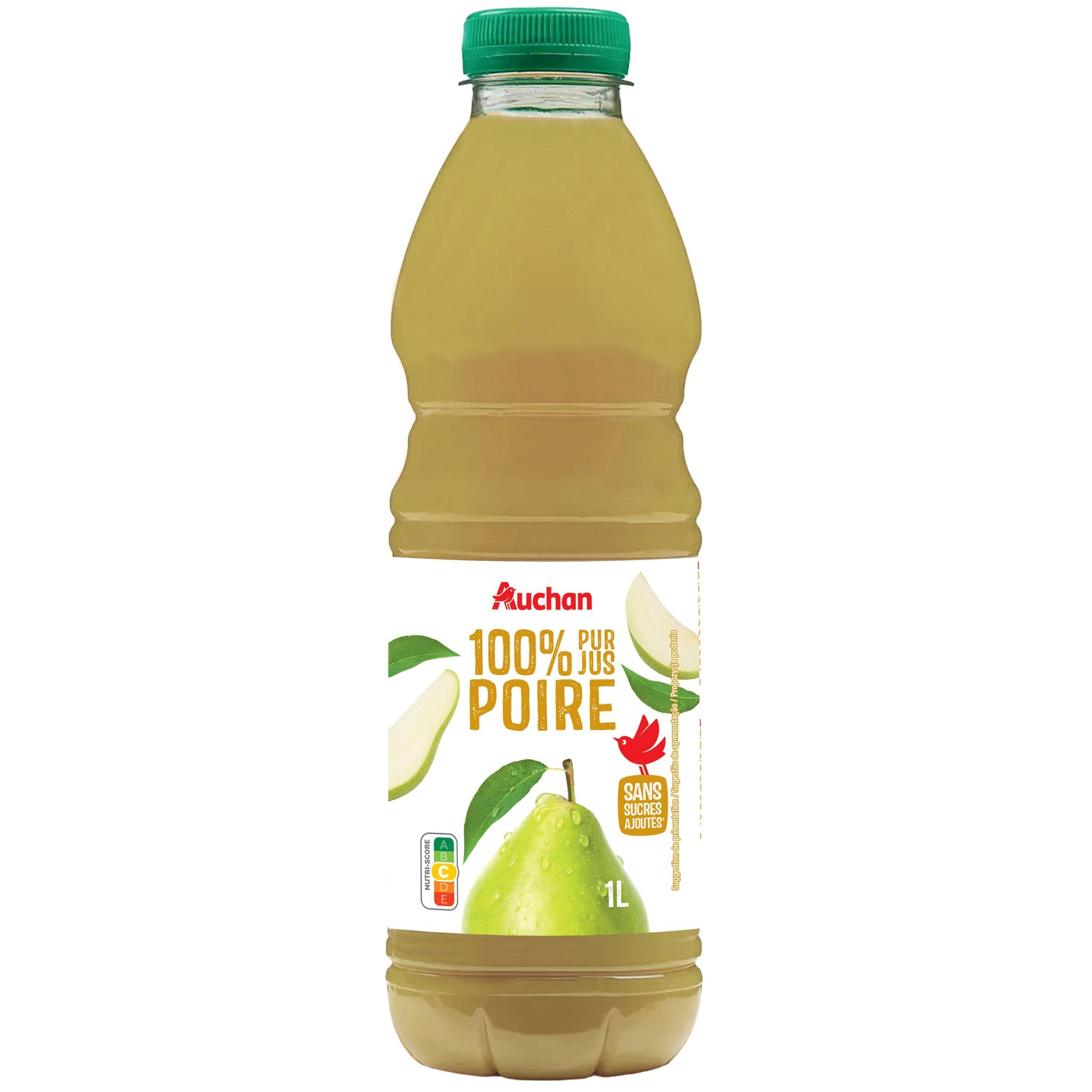 Voir la diapositive 3 : AUCHAN Pur jus de poire 1l