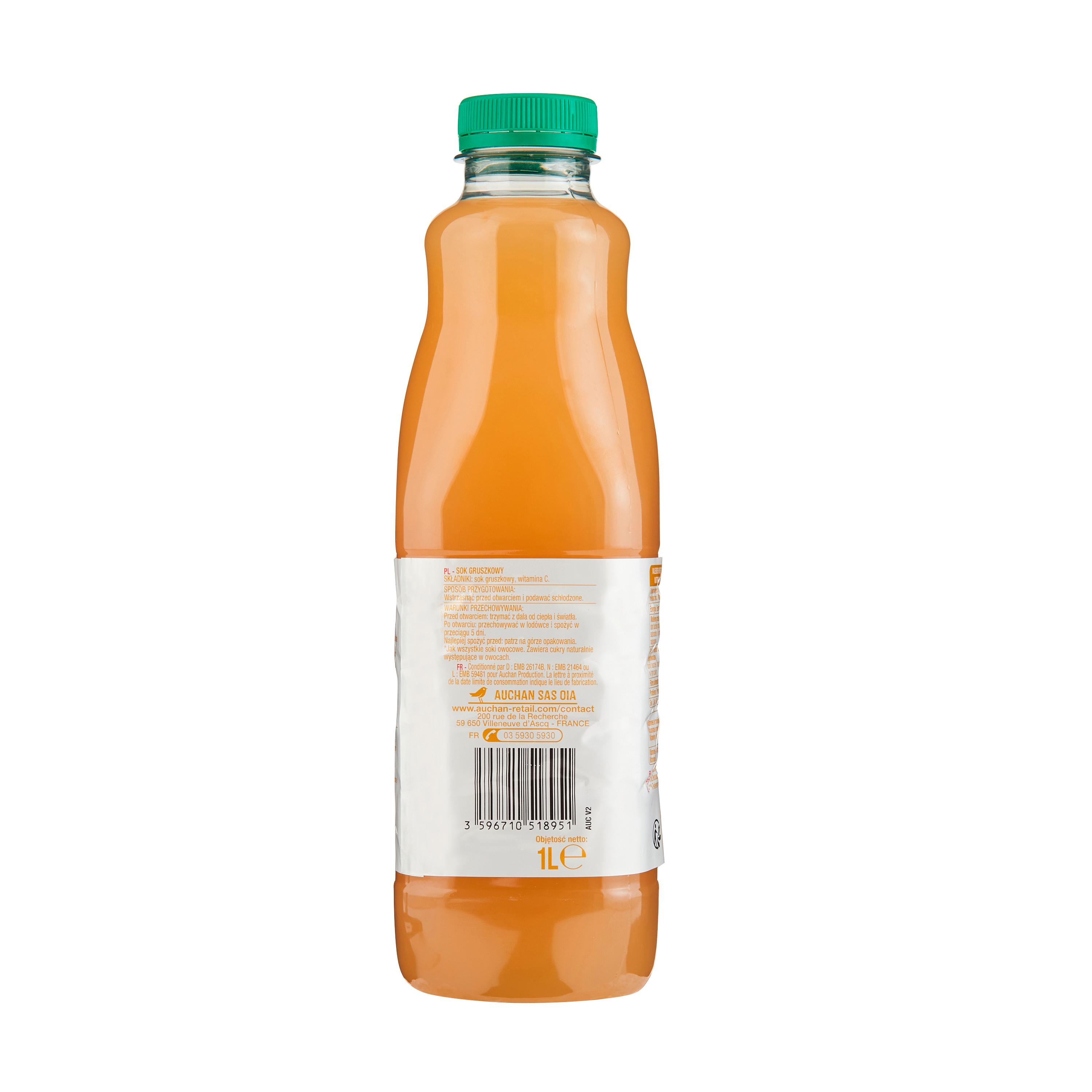 Voir la diapositive 4 : AUCHAN Pur jus de poire 1l